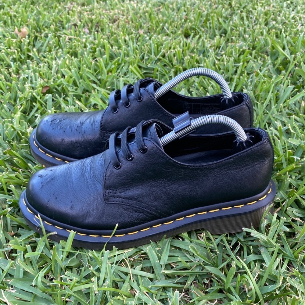 Dr. Martens 1461 Black Leather 3-Eye Oxford Shoes Womens Size 7 US L 38 EU